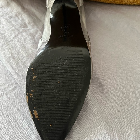 Nine West beautiful ladies pewter satin dress shoe - Picture 10 of 10